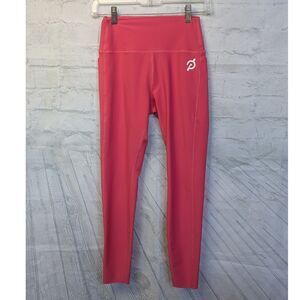 Peloton Cadent High Rise Pocket Leggings Size Small Coral Pink